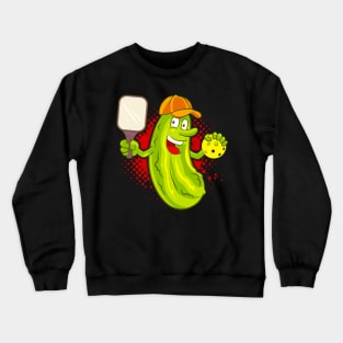 Pickleball Pickle Player Crewneck Sweatshirt